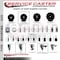 Service Caster 3.5'' Hard Rubber Swivel 1-3/8'' Expanding Stem Caster with Brake SCC-EX20S3514-HRS-PLB-138 - alternate 4